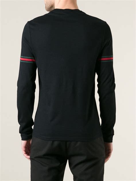 men gucci long sleeve shirt|farfetch Gucci t shirts.